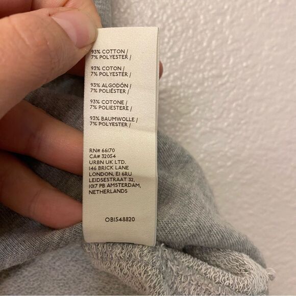 Free People Fresh to Def Pullover front tie crop oversized tank Heather Gray XS - Picture 7 of 8